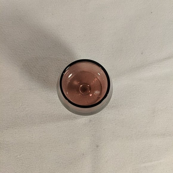 Amethyst Purple Glass Decanter Set of 9 6 Glasses Cups Bowl Rest Stop Topper VTG - Picture 15 of 16